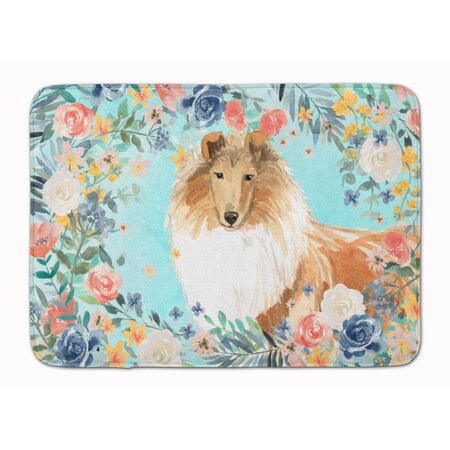 Carolines Treasures Collie Machine Washable Memory Foam Mat CK3414RUG